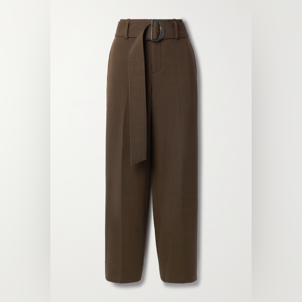 ‼️RARE‼️NWOT Vince wool sculpted wide leg straight leg pants with belt